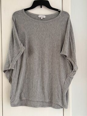 Michael Stars Gray Wing Sleeve Tee